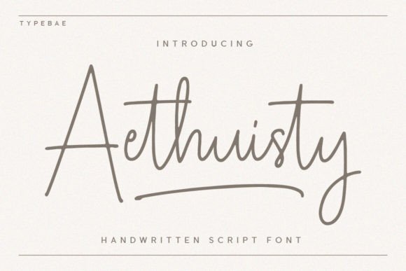 Aethuisty: The Signature Font for Scroll-Stopping Marketing