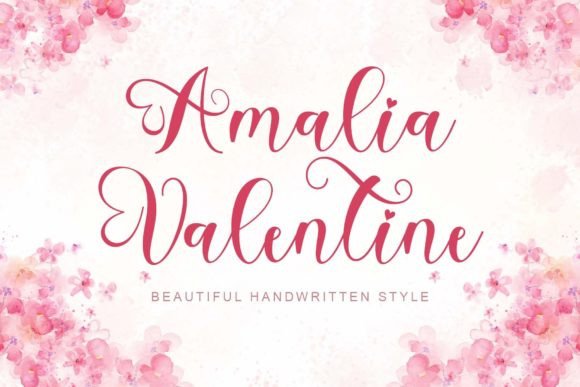 Amalia Valentine: A Handwritten Font for Branding