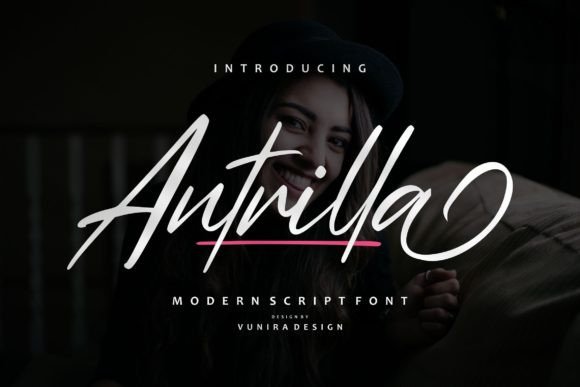 Antrilla: A Modern Script Font for Editorial Elegance
