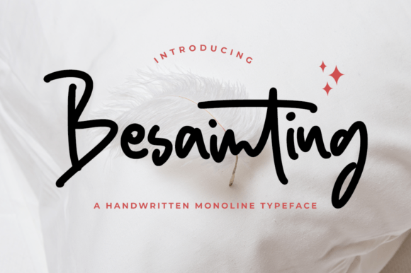 Besainting: A Bold Script Typeface for Editorial Design