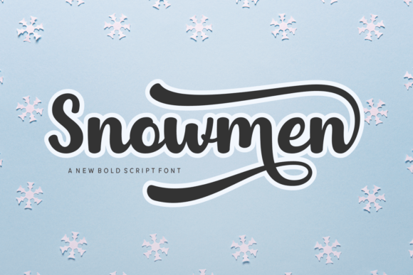 Bring Winter Magic to Your Shop with the Snowmen Font