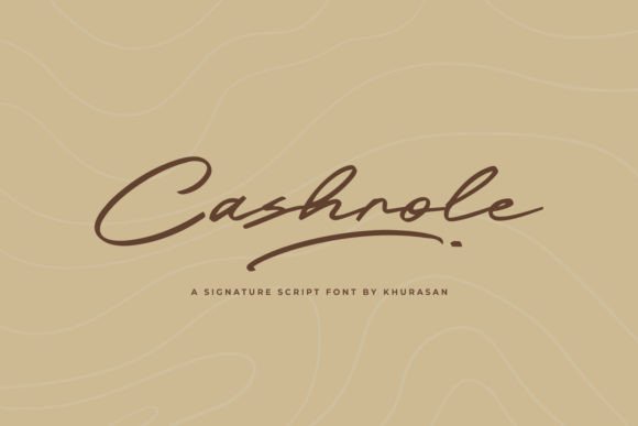 Cashrole: A Modern Script Typeface for Elegant Branding