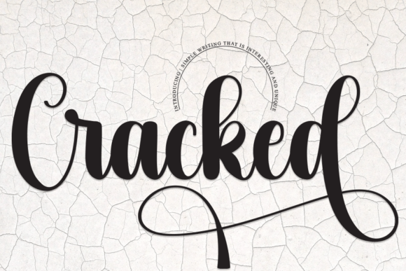 Cracked: A Unique Handwritten Font for Branding Projects
