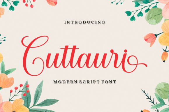 Cuttauri: The Script Font That Elevates Your Brand Identity