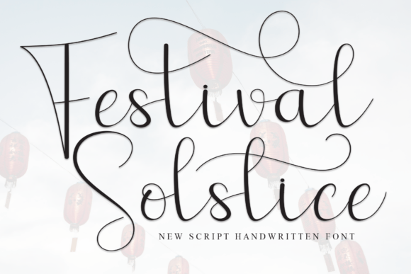 Festival Solstice: A Handwritten Display Font for Web Design
