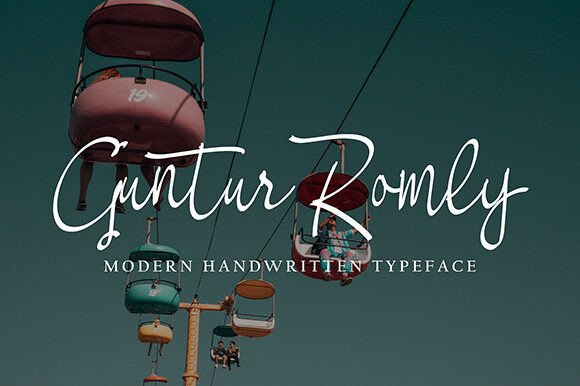 Guntur Romly: A Bold Script for Modern Brand Identity