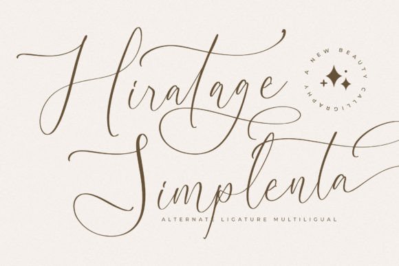 Hiratage Simplenta: The Luxury Script Font for Modern Brands