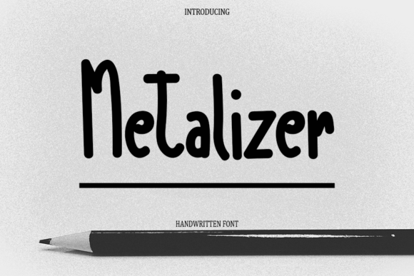 Metalizer: A Modern Handwritten Font for Editorial Design
