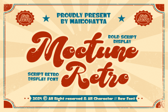 Moctune: A Retro Script Typeface for Modern Editorial Design