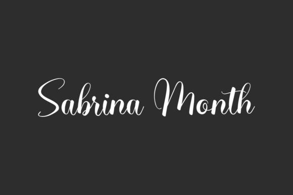 Sabrina Month Font Review: Elevating Campaign Visuals