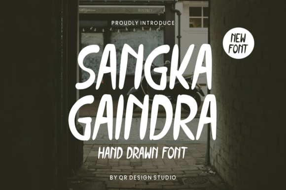 Sangka Gaindra: A Bold Brush Typeface for Modern Branding