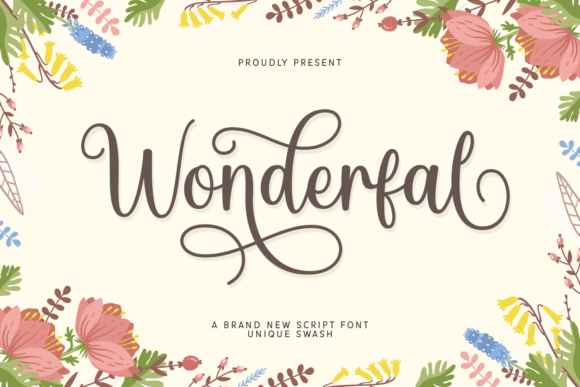 Wonderfal Font: Elegant Script for Handmade Brands